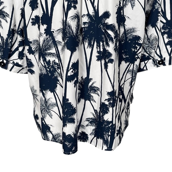 Chico’s Tropical Nights Utility Shirt Women’s Size 3 Regular Size 16 3/4 Sleeves - Picture 6 of 10